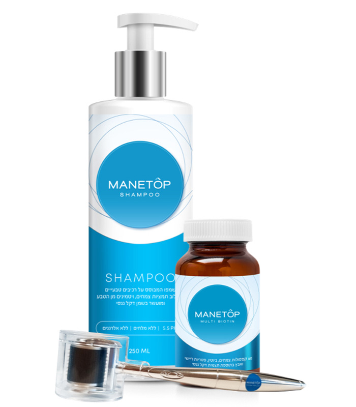 MANETÔP Multi Biotin With Derma Roller + Shampoo